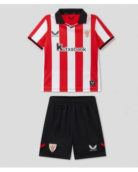 Billige Fotballdrakt Athletic Bilbao Replika Hjemmedraktsett Barn 2025-26 Kortermet (med bukser)
